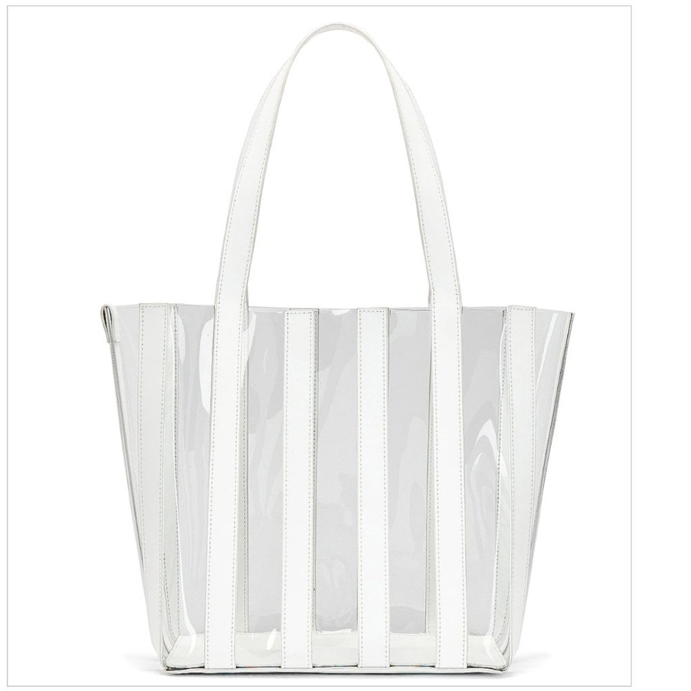 Loeffler Randall Marlena Leather & PVC White/clear Women's Handbag